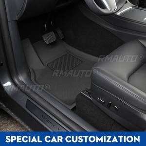 Alfombrilla para Piso de Auto, Impermeable, Antideslizante, de TPE XPE, Modificada, Totalmente Envolvente, Alfombrilla Especial para Tesla Model 3 y Tesla Model Y - Product Image 1