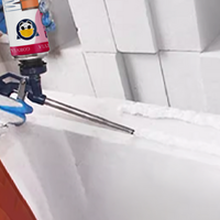 GORVIA ITEM-Z Mastic en mousse PU pour la maçonnerie, mastic expansif en polyuréthane pour les murs en briques, les joints de mortier et l'isolation