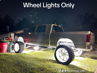 Kingshowstar Stock d'entrepôt à l'étranger Kit de feux de roue LED blanc pur double face 10 rangées ultra lumineux pour camions, SUV, 4x4