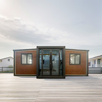Casa Contenedor Prefabricada Plegable y Expandible de Lujo de 2 Dormitorios, 40FT x 20FT, de Bajo Costo, en Venta