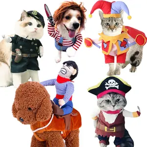 Fancy Design Fashion Soft Fleece Apparel Cat Pet Clothes Halloween Dog Costume Winter