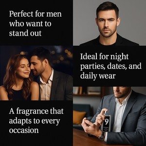 9 Perfumes para Hombre <span class=keywords><strong>Eau</strong></span> <span class=keywords><strong>De</strong></span> <span class=keywords><strong>Parfum</strong></span> WARMKISS, Fragancia Amaderada <span class=keywords><strong>de</strong></span> Larga Duración, Perfume en <span class=keywords><strong>Spray</strong></span> para Hombre con Logotipo Personalizado, OEM ODM al por Mayor - Product Image 4