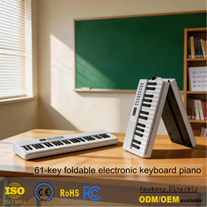 Clavier portable BD-889, <span class=keywords><strong>piano</strong></span> 61 touches, orgue électrique pliable, instruments de musique pour débutants, personnalisation possible - Product Image 1