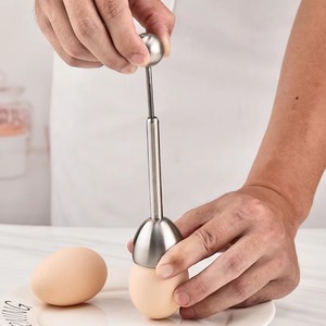 Outil de cuisine manuel en acier inoxydable pour ouvrir les coquilles d'œufs, facile à utiliser, pour les œufs à la <span class=keywords><strong>coque</strong></span> et les œufs crus - Product Image 1