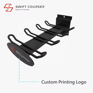 Shop Customize for High Quality Powder Coated Metal 8-<b>Bat</b> Freestanding Slatwall Wall Mount <b>Baseball</b> Softball <b>Bat</b> Display - Product Image 4