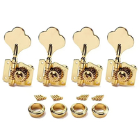 Vente en gros 4R ou 4L Ouvert Guitare Basse Électrique Tuning Pegs Mécaniques Accordeurs pour Basse Chrome Noir Or