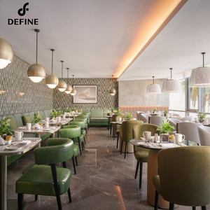 One Stop Turnkey Solution Juegos de muebles de <span class=keywords><strong>restaurante</strong></span> de hotel completos de lujo de diseño único de gama alta para <span class=keywords><strong>restaurante</strong></span> Comedor - Product Image 6