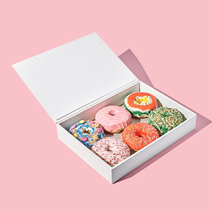 Boîte à beignets personnalisée pour boulangeries en carton écologique pour œufs ou collations - Product Image 2