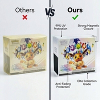 Boîte de protection en acrylique ETB avec fermeture magnétique, protection UV à 99 %, pour cartes Pokémon Elite Trainer Box, collection TCG, présentoir