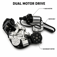 Pour Buick GL8, porte centrale électrique modifiée ES 28T, porte coulissante latérale automatique, modèle en parfait état, Fathead Fish 653T, porte centrale