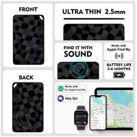 Traceur GPS intelligent OEM pour cartes et portefeuilles, compatible avec Localiser mon appareil, rechargeable, anti-perte, fin, étanche, pour bagages