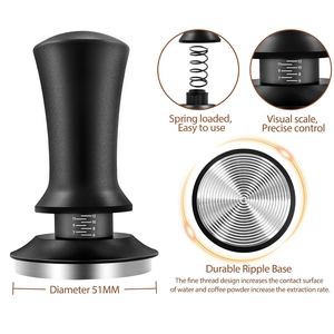 Set di <span class=keywords><strong>22</strong></span> Accessori per Caffè Espresso con Tamper da 51/53/58mm, Strumento WDT, Brocca per Montare il Latte e Penna per Latte Art per Barista - Product Image 2