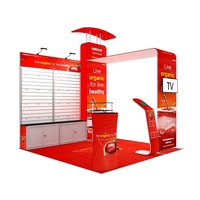 Stand d'exposition portable et réutilisable en aluminium sur mesure 10x10 pieds pour salon professionnel