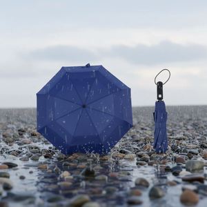 Parapluie pliable personnalisé de bonne qualité, résistant à la pluie, pour couple - Product Image 1