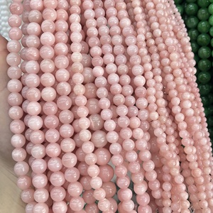 Perles en vrac de calcédoine rayée rose clair pour la création de bijoux faits main, accessoires de bijouterie en pierre naturelle de qualité supérieure, vente directe d'usine - Product Image 2
