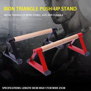 Lron-soporte de mano de madera de haya, barras paralelas pequeñas, equipo de fitness, soporte de mango de madera - Product Image 2