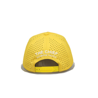Casquette de golf imperméable perforée OEM 5 panneaux avec logo personnalisé