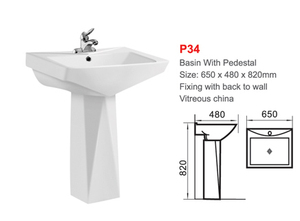 Inodoro Moderno de Una Pieza con Doble Descarga, Cerámico, con Sifón <span class=keywords><strong>en</strong></span> P, Fácil de Limpiar, con Pedestal y Lavabo, Precio de Fábrica al <span class=keywords><strong>Por</strong></span> Mayor - Product Image 5