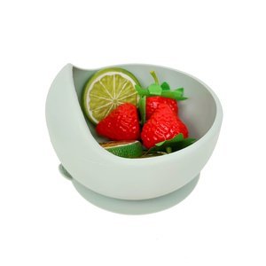 Bol pour bébé en silicone de conception d'escargot de qualité alimentaire sans BPA de l'usine SSPH avec base à ventouse pour bébé mangeant des enfants accessoire de salle à manger - Product Image 1