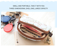 Dompet Koin Mini Korea Sederhana yang Lucu untuk Wanita dan Gadis, Dompet Koin Kain Pendek Kecil