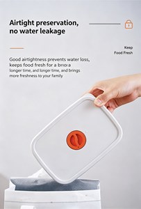 Boîte de conservation alimentaire en plastique hermétique pour pique-nique, sans BPA, micro-ondable, empilable, lot de 3 pièces, directement de l'usine - Product Image 5