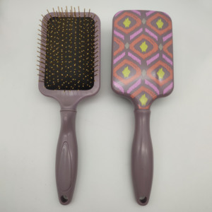 Cepillo Desenredante de <span class=keywords><strong>Pelo</strong></span> Grande para Uso Doméstico con Púas de Metal Chapadas en Oro para Cabello Grueso, Rizado, Fino, Largo y <span class=keywords><strong>Corto</strong></span> - Product Image 4