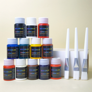 Peinture acrylique professionnelle à base d'eau pour chaussures, 12 couleurs, 29,5 ml, pour graffitis sur baskets et cuir - Product Image 3