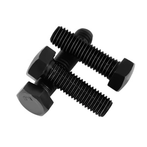 Tornillos y Tuercas DIN 933 <span class=keywords><strong>M6</strong></span>, M10, M12, M13, Tornillos Hexagonales de Acero al Carbono Negro de 18 x 80 mm, Grado 8.8 - Product Image 1