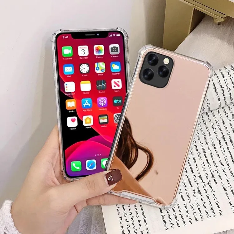 for iphone 11 case shockproof,mirror phone case for iphone 11 pro max