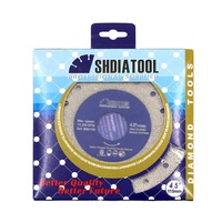 Disque de coupe diamanté turbo 75/115/125 mm pour meuleuse d'angle – Idéal pour la découpe de dalles de roche, Dekton, carrelage, marbre, granit et verre