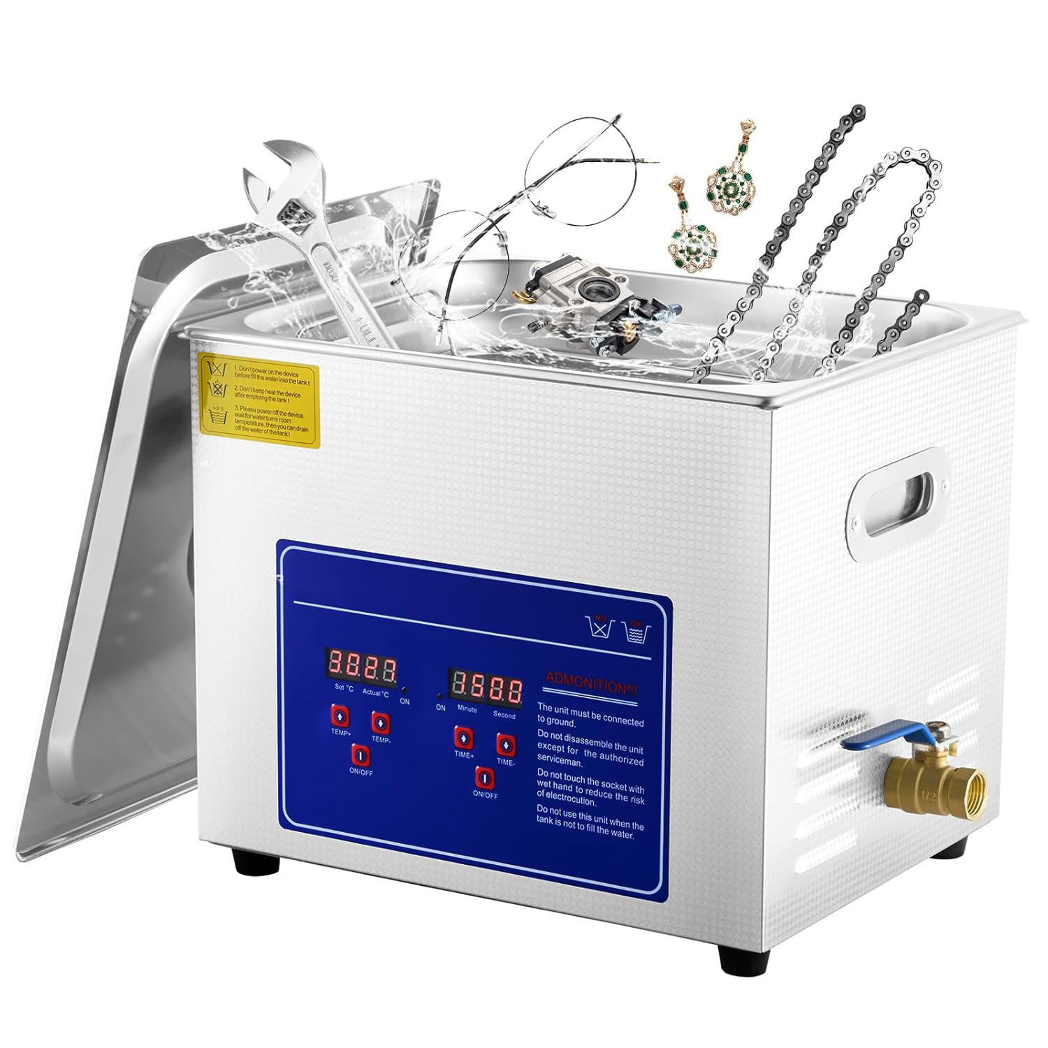 Быстрая доставка 10l Ультразвуковой очиститель цифровой 2L 6L 15L