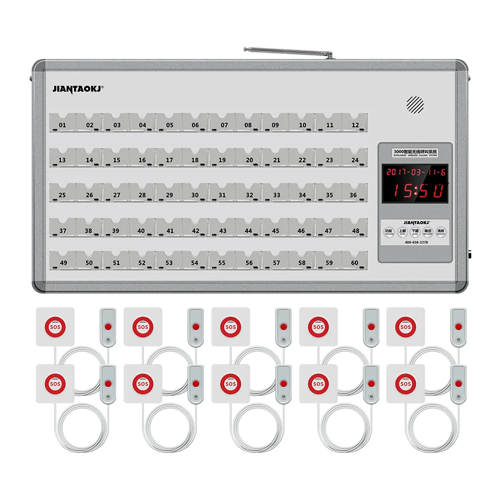 Sistema di chiamata di emergenza con pulsante antipanico Wireless serie JT 30 sistema di chiamata ospedaliera sistema di chiamata infermieristica