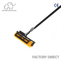 Brosse de nettoyage de panneaux solaires électrique à double alimentation AC/DC WSE-G04 avec perche télescopique et moteur 85W pour vitres