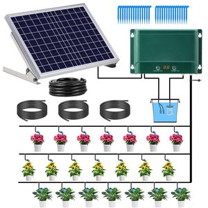 Sistema di <span class=keywords><strong>Irrigazione</strong></span> Automatico <span class=keywords><strong>a</strong></span> <span class=keywords><strong>Goccia</strong></span> ad Energia Solare, Sistema di <span class=keywords><strong>Irrigazione</strong></span> Temporizzato per Giardini Domestici e Piante in Vaso - Product Image 4