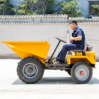 Mini-dumper à deux roues motrices CE ISO pour le transport de sable, de pierre et de ciment sur les chantiers de construction