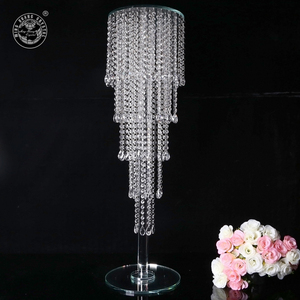 Wedding Centerpiece <strong>Crystal</strong> Garlands Table Flower <strong>Stand</strong> MH-Z0130 - Product Image 1