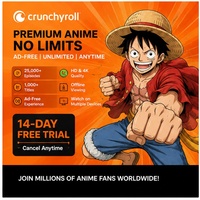 Código Premium de Crunchyrols Global Work, Suscripción a la Cuenta Crunchyrols, Suscripción a Crunchyrols 1 3 6 12 Meses