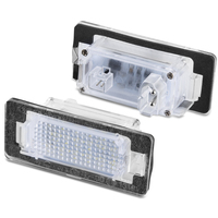 Nouvelle version 100% étanche avec éclairage LED de plaque d'immatriculation en silicone pour BMW E60 E90, OEM #63267165646 63267193293, lot de 2