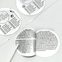 Étiquette adhésive multicouche personnalisée, étiquettes pliables pour livrets, impression d'étiquettes autocollantes double face pour cosmétiques