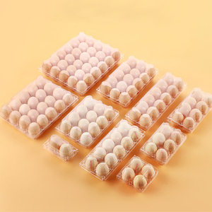 Factory Price Wholesale Clear Plastic Various Sizes Strong PET Blister Packaging Box Egg holder for Farm Egg