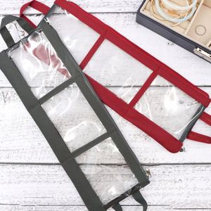 Transparent Storage Bag Travel Portable Jewelry Pouch With Zipper Closure and Hanging Loops for Easy Access - Product Image 5