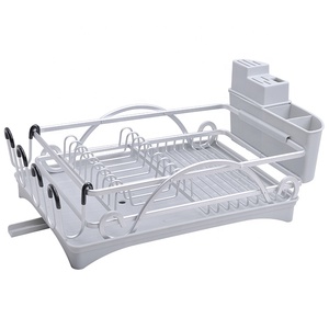 Estante para <span class=keywords><strong>platos</strong></span> individual, soporte para drenaje, <span class=keywords><strong>escurridor</strong></span> <span class=keywords><strong>de</strong></span> secado, soporte <span class=keywords><strong>de</strong></span> aluminio, organizador para almacenamiento <span class=keywords><strong>de</strong></span> cocina - Product Image 1