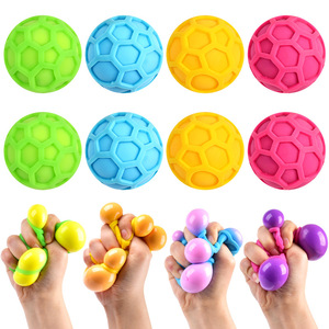 Mesh <b>ball</b> color-changing flour <b>ball</b> TPR soft rubber slow rebound decompression <b>squeezing</b> toy wholesale - Product Image 3