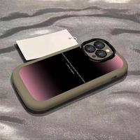 Coque en silicone pour iPhone 16 Pro Max, coque de téléphone anti-chute peinte en dégradé