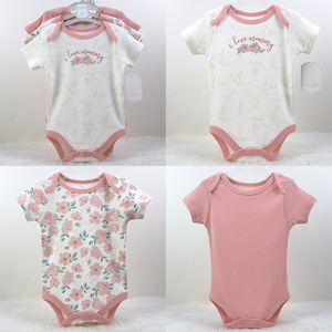 Набор из 3 хлопковых боди с коротким рукавом для мальчиков, приятных для кожи, 2026: милый комплект комбинезонов для малышей на лето - Product Image 3