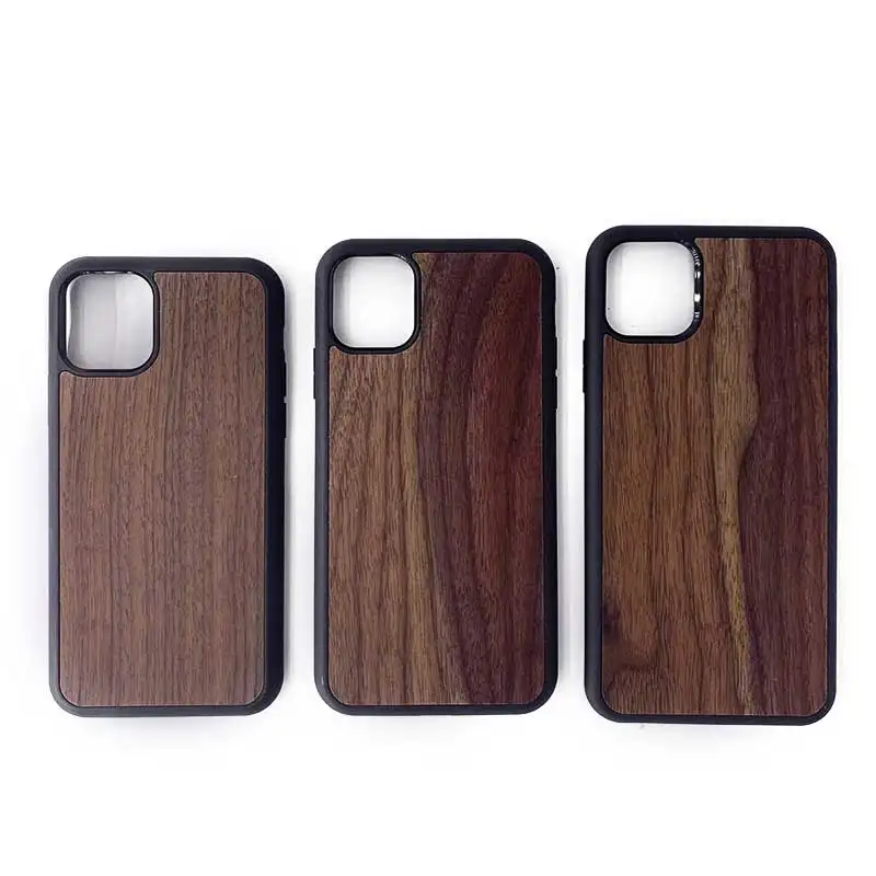 Caso robusto de madeira sólida resistente para iPhone 14Pro Max 14Pro 13 13pro Max 12/12Pro 11 Pro Max resina madeira celular caso