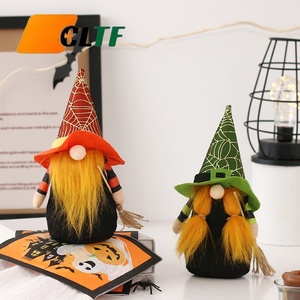 Figura de Elfo sin Rostro de Bruja de Halloween, Adorno Espeluznante para Mesa, Decoración de Escritorio para Fiesta de Noche de Brujas, Muñeco de Tela de Gnomo - Product Image 1