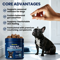 Friandises Probiotiques OEM pour Chiens Atteints d'Allergies avec Colostrum, Prébiotiques et Levures pour l'Équilibre, Soutien de la Peau et du Pelage, Complément Alimentaire pour Chiens – Fabricant