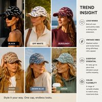 Casquette de baseball 6 panneaux 100% Coton, imprimé intégral motif 'Freedom Letter', style 'Dad Hat' vintage délavé, visière courbée, réglable, unisexe, vente en gros