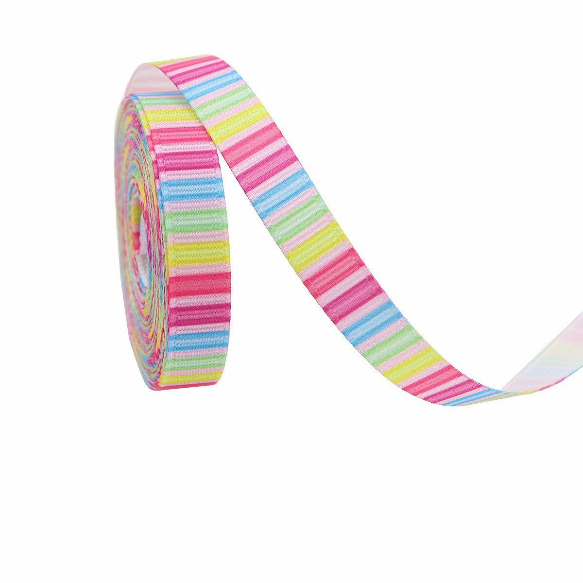 Rayures arc-en-ciel-1 cm * 10 mètres